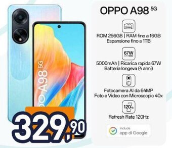 Unieuro OPPO A98 5G offerta