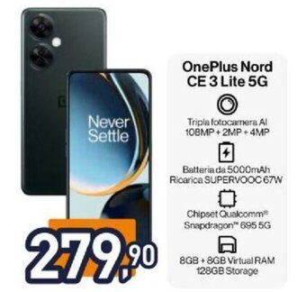 Unieuro OnePlus Nord CE 3 Lite 5G offerta