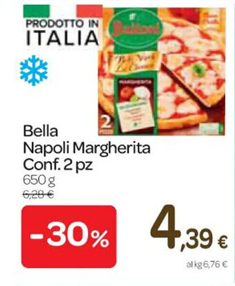 Carrefour Express Bella Napoli Margherita Conf. 2 pz 650 g offerta