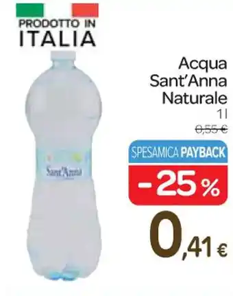 Carrefour Express Acqua Sant'Anna Naturale 1l offerta
