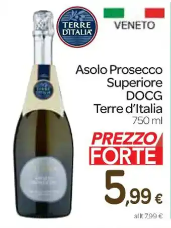 Carrefour Express Asolo Prosecco Superiore DOCG Terre d'Italia 750 ml offerta