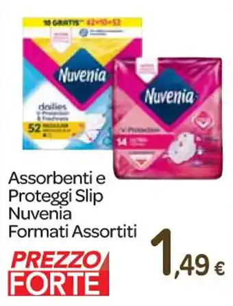 Carrefour Express Assorbenti e Proteggi Slip Nuvenia Formati Assortiti offerta