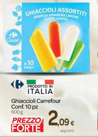 Carrefour Express Ghiaccioli Carrefour Conf. 10 pz 600 g offerta