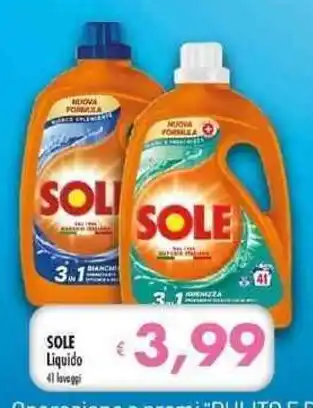 Famila Superstore SOLE Liquido 41 lavaggi offerta