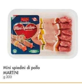 Famila Superstore Mini spiedini di pollo MARTINI g 300 offerta