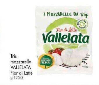 Famila Superstore Tris mozzarelle VALLELATA Fior di Latte g 125x3 offerta