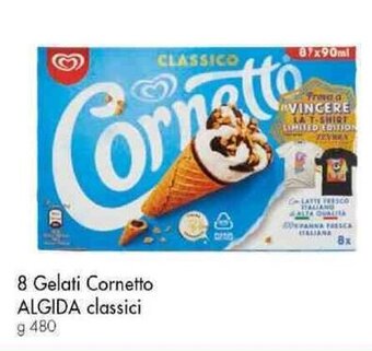 Famila Superstore 8 Gelati Cornetto ALGIDA classici g 480 offerta