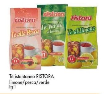 Famila Superstore Tè istantaneo RISTORA limone/pesca/verde kg 1 offerta