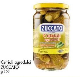 Famila Superstore Cetrioli agrodolci ZUCCATO g 360 offerta