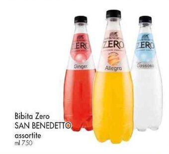 Famila Superstore Bibita Zero SAN BENEDETTO assortite ml 750 offerta