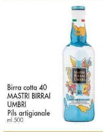 Famila Superstore Birra cotta 40 MASTRI BIRRAI UMBRI Pils artigianale ml 500 offerta