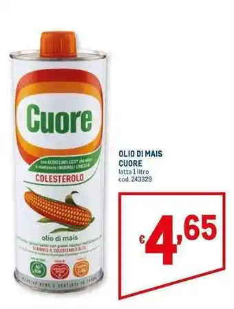 Metro OLIO DI MAIS CUORE latta 1 litro offerta