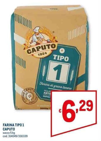 FARINA TIPO 1 CAPUTO sacco 5 kg