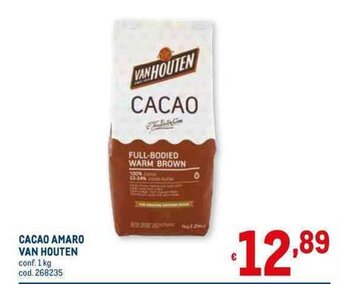 Metro CACAO AMARO VAN HOUTEN conf. 1 kg offerta