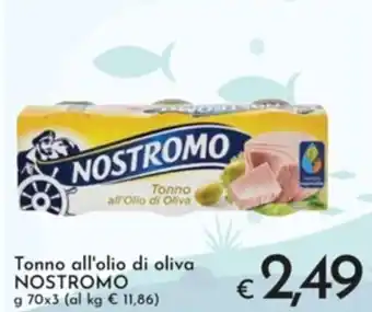 Eurospesa Tonno all'olio di oliva NOSTROMO g 70x3 offerta