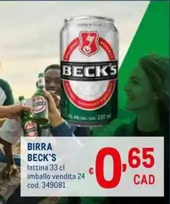 Metro BIRRA BECK'S lattina 33 cl offerta