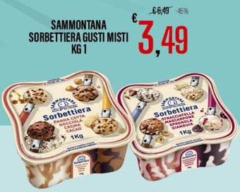 Supermercati EffePiù SAMMONTANA SORBETTIERA GUSTI MISTI KG 1 offerta