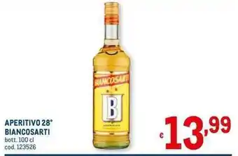 Metro APERITIVO 28° BIANCOSARTI bott. 100 cl offerta