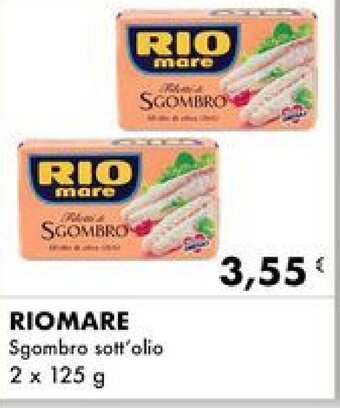 Iper Tosano RIOMARE Sgombro sott'olio 2 x 125 g offerta