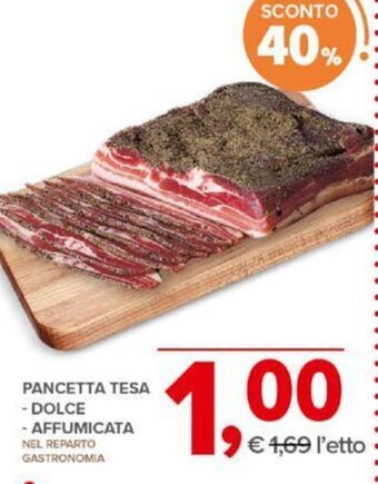 Todis PANCETTA TESA - DOLCE - AFFUMICATA offerta