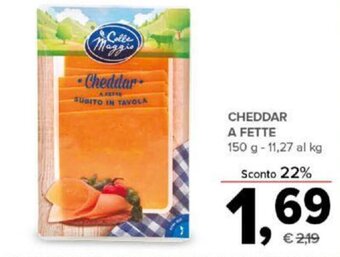 Todis CHEDDAR A FETTE 150 g offerta