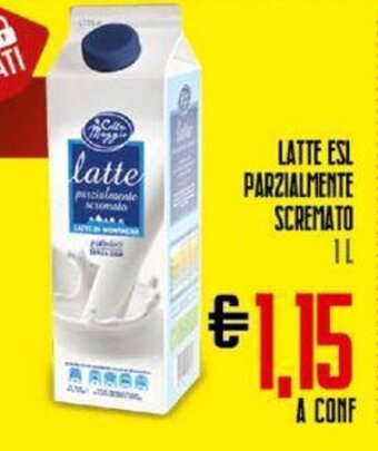 Todis LATTE ESL PARZIALMENTE SCREMATO 1L offerta