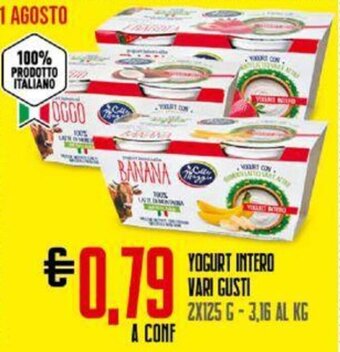 Todis YOGURT INTERO VARI GUSTI 2X125 G offerta