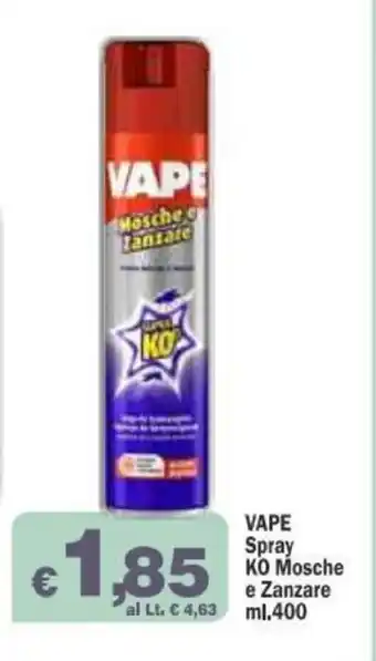 Vape Spray KO Mosche e Zanzare 400ml