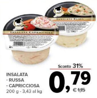 Todis INSALATA - RUSSA - CAPRICCIOSA 200 g offerta