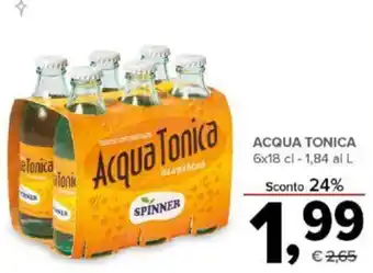 Todis SPINNER ACQUA TONICA 6x18 cl offerta
