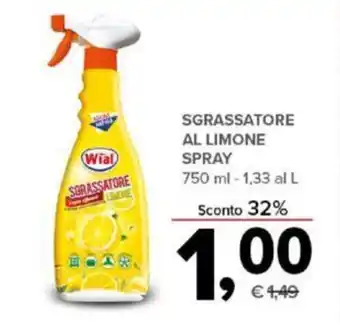 Wial SGRASSATORE AL LIMONE SPRAY 750 ml
