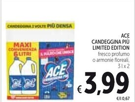 Spazio Conad Ace candeggina piu limited edition offerta
