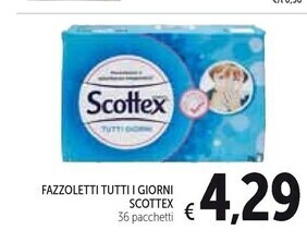 Spazio Conad Scottex fazzoletti tutti i giorni offerta