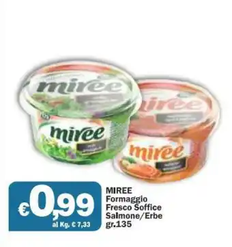 Miree Formaggio Fresco Soffice Salmone/Erbe 135gr