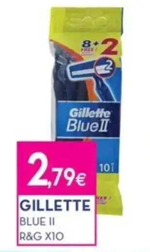 Proshop GILLETTE BLUE II R&G X10 offerta