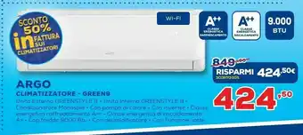 Euronics Argo Climatizzatore GREEN9 offerta