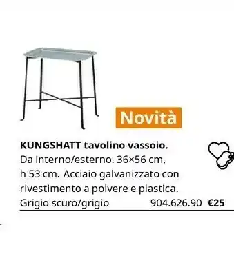 IKEA Kungshatt Tavolo Vassoio offerta