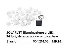 IKEA Solarvet Illuminazione A Led 24 Luci offerta