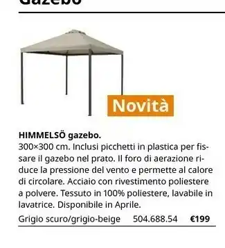 IKEA Himmelso Gazebo offerta