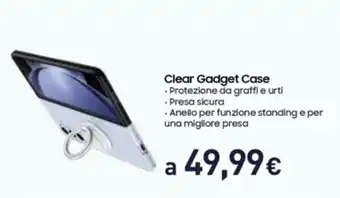 Unieuro SAMSUNG Galaxy Z Fold5 Clear Gadget Case offerta