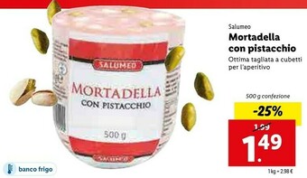 Lidl Salumeo Mortadella Con Pistacchio offerta