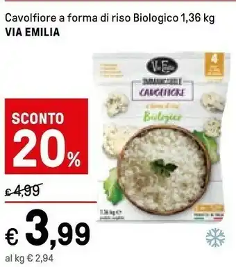 Iper La Grande Via Emilia Cavolfiore A Forma Di Riso Biologico offerta
