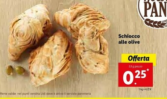 Lidl Schiocco Alle Olive offerta