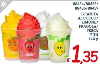 GRANITA AL COCCO/ LIMONE/ FRAGOLA/ PESCA FUN 140 g