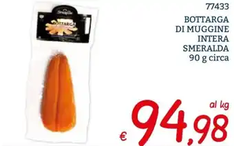 Zona BOTTARGA DI MUGGINE INTERA SMERALDA 90 g circa offerta