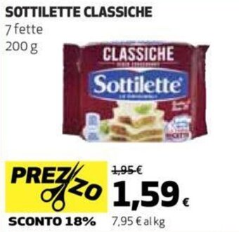 Ipercoop SOTTILETTE CLASSICHE 7 fette 200 g offerta