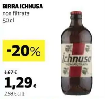 Ipercoop BIRRA ICHNUSA non filtrata 50 cl offerta