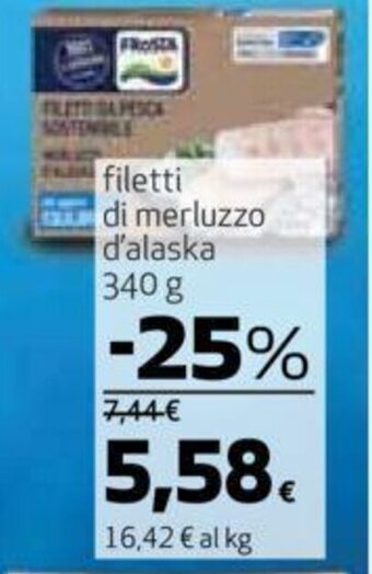 Ipercoop FROSTA filetti di merluzzo d'alaska 340 g offerta