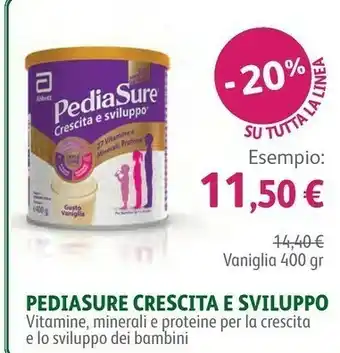 Pediasure Crescita E Sviluppo Vaniglia