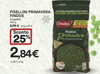 Coop Findus Piselli offerta